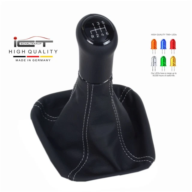 TATARENGS Pommeau Levier Vitesses Compatible Avec Mercedes Pour Benz W168 Classe A 1997-2002 2003 2004 Pommeau De Levier De Vitesse De Voiture À 5 Vitesses Soufflet Boot Cover Shifter Levier Bâton - Foto 6