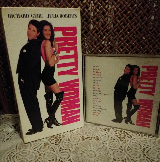 PRETTY WOMAN VHS Tape Richard Gere Julia Roberts/Pretty Woman Cd Mint