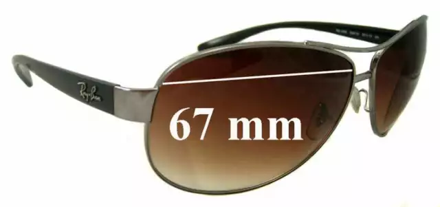 SFx Replacement Sunglass Lenses fits Ray Ban RB3386 - 67mm Wide