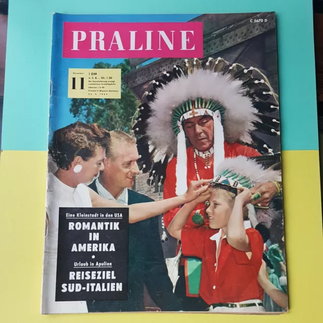 "Praline" Nr. 11/1962, vom 22.05.1962, Zeitschrift, Magazin, sehr guter Zustand