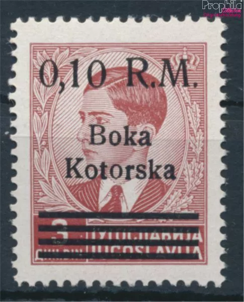 Briefmarken Kotor (Dt. Bes.2.WK.) 1944 Mi 7 postfrisch (10128671