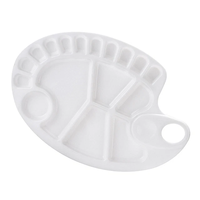 Tavolozza Legno Per Pittura Olio - 30x20 Cm Con Foro Per Miscelare Colori - Foto 6