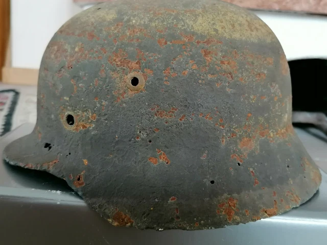 Stahlhelm M35 WK2 luftwaffe jagdflieger Schule fürth