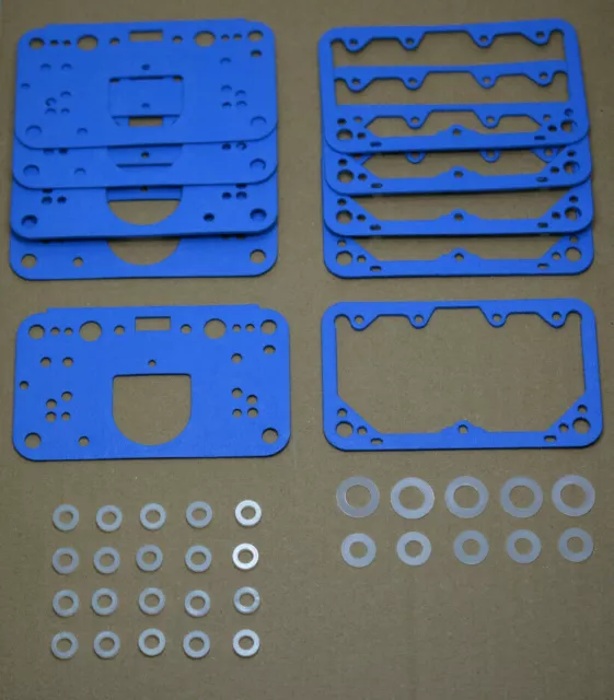 4500 Holley 3 Circuit Fuel Bowl, Metering Block, Needle & Seat Gasket Kit Carb