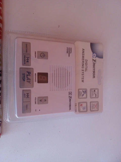 Emerson Digital Answering Machine System Tapeless Recording Model EM-1200 NEW