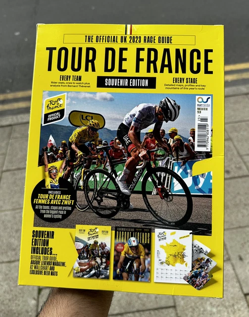 OFFICIAL TOUR DE France 2023 Souvenir Edition Guide A2 Wallchart Beer