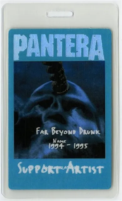 Pantera authentic 1994 concert Laminated Backstage Pass Far Beyond Driven Tour