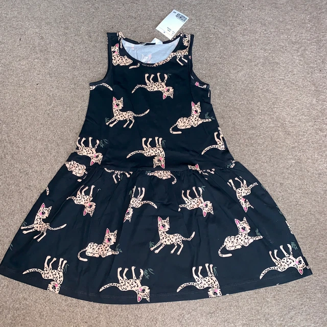 Bnwt H&M Girls / Animal Print Summer Dress Age 8-9-10 Years Next Season