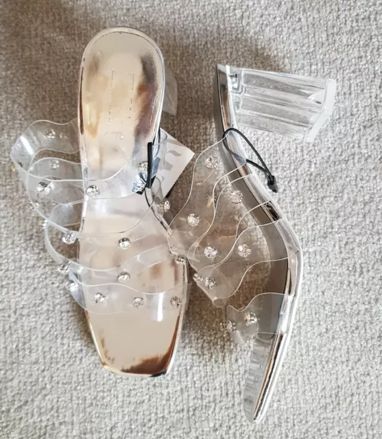 Transparent outlet mules zara