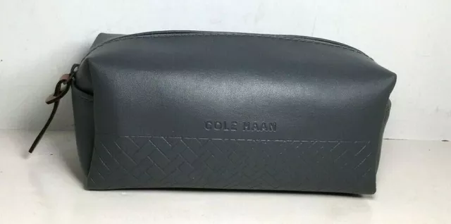 Cole Haan American Airlines Small/Mini Gray PVC Toiletry/Cosmetic Zip Pouch