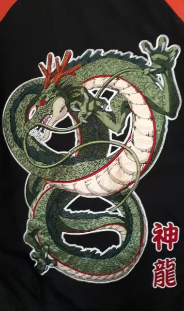 Dragon Ball Z Shenron Varsity Jacket Rear Embroidered Bomber Mens S