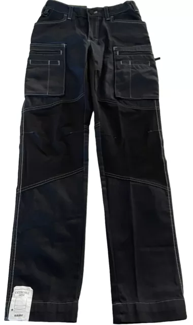 Blaklader Workwear Cordura Denim Pants Cargo Zip Pockets Men C32 US 26 X 31 NWT
