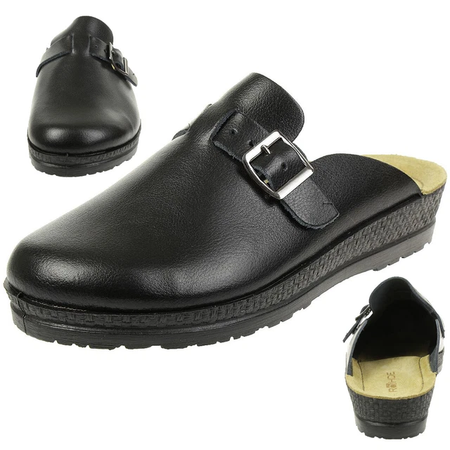 Rohde Neustadt D Sabots Femmes Chaussons Chaussures 1447 Noir