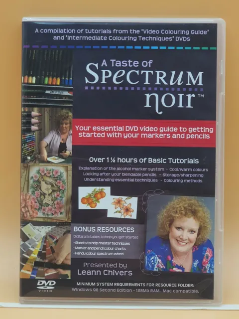 A Taste of Spectrum Noir DVD más tutoriales de inspiración de artesanos CD ROM