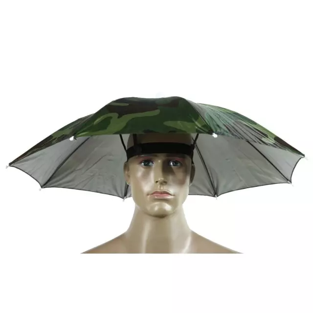 5PC FISHING CAPS Head Umbrella Hat Anti-Rain Fishing Anti-Sun Cap Hat ...