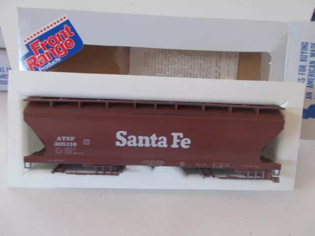 Front Range #4066 Santa Fe 6 Pack 3 Bay Hopper Grain Car Atsf #305116 Ho Scale