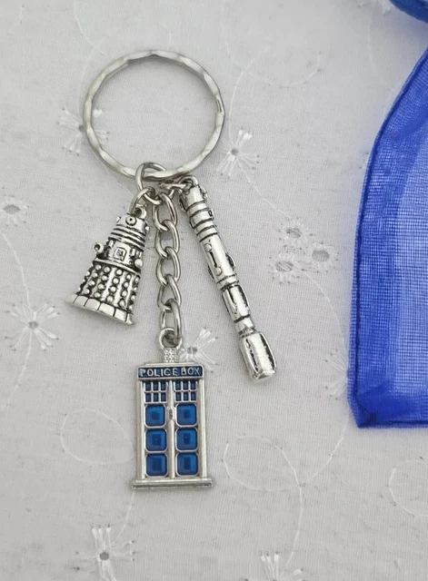 DR DOCTOR WHO Dalek Tardis Keyring Police Box Sonic Screwdriver With ...