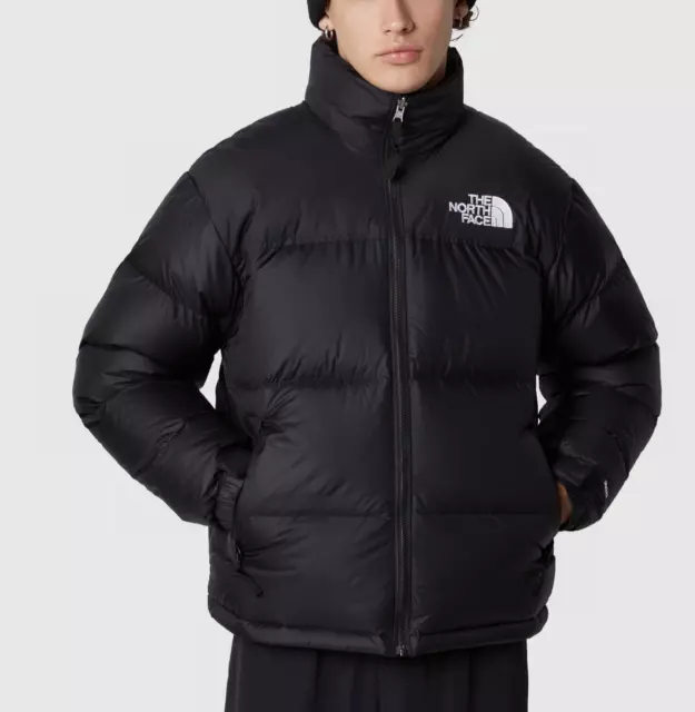 Giacca Nuptse retrò da uomo The North Face 1996 / NUOVA CON ETICHETTE / TNF nero / prezzo disponibile £315