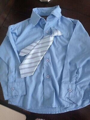 Andrew Fezza Kids Dress Shirt and Tie Set Size 4T