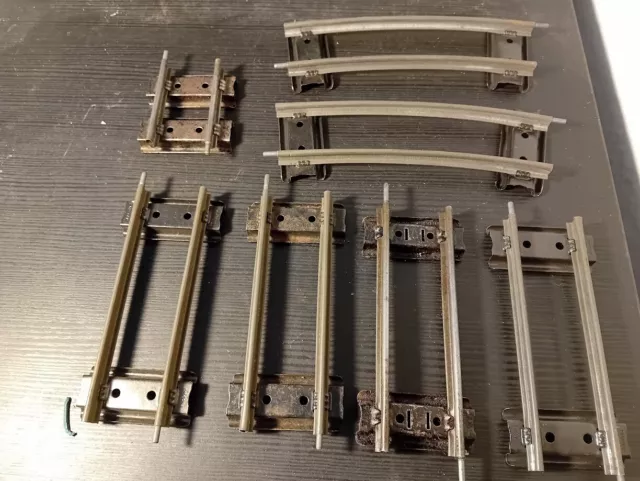 Hornby O Gauge Clockwork 7 Short Straights/Curves -  Unboxed