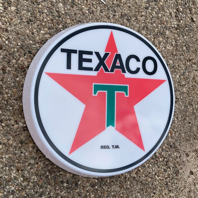 Texaco Motor Oil Led Illuminated Light Box Sign Garage Gas Station Automobilia