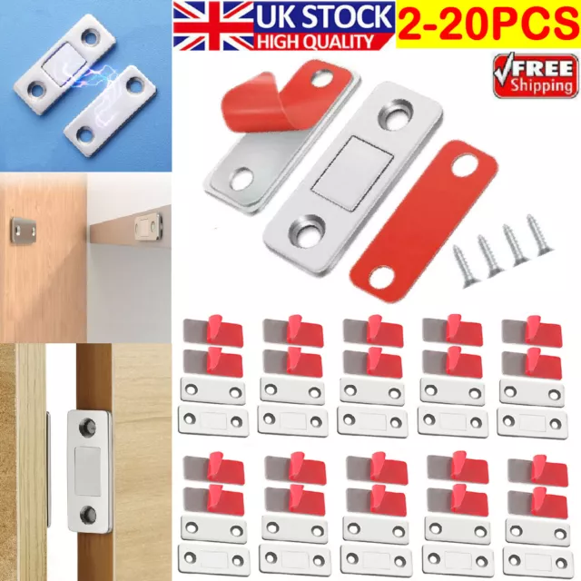 20X Very Strong Magnetic Catch Latch Ultra Thin For Door Cabinet Cupboard