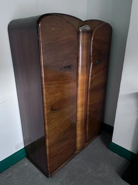 Wooden Antique Double Armoire. In good condition 