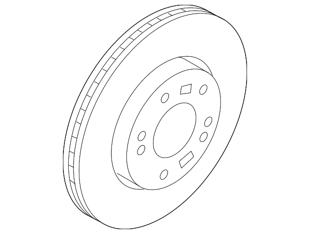 Genuine Kia Disc Brake Rotor Front 51712-C1000