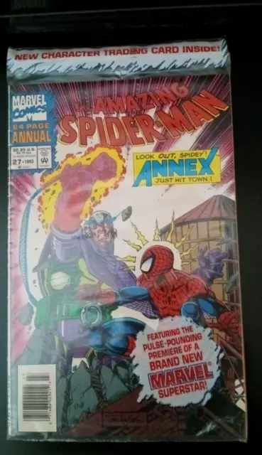 Amazing Spider-Man #27*Marvel Comics *1993 * New in poly bag*2Trading Cards Incl
