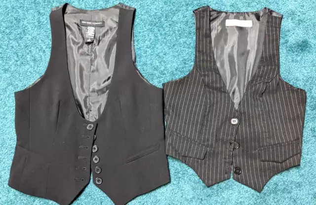 Lot Of 2 Women's Fashion Vests- Ny&Co Size 2/ PacSun- Lucy Love Size Small