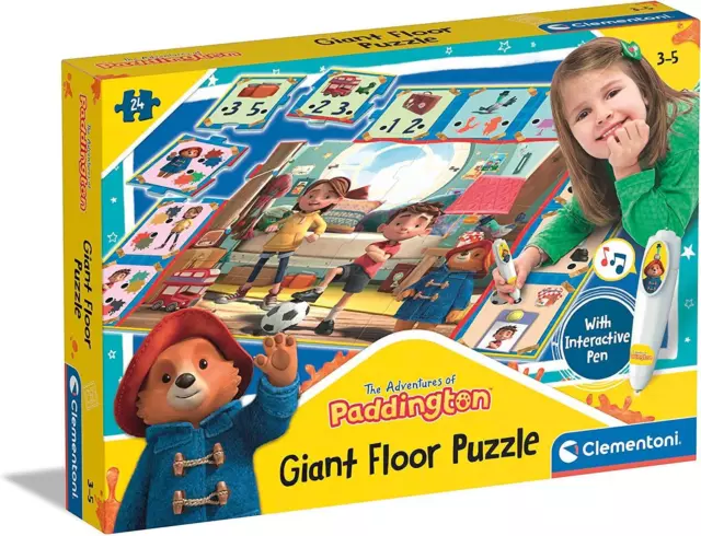 NEW Clementoni The Adventures Of Paddington Interactive Giant Floor Puzzle