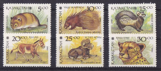 Kasachstan - MiNr. 31-36 -   Einheimische Tiere- postfrisch