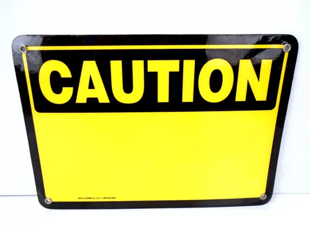 Emedco- 34018 - Osha Caution Sécurité Signe Vierge - Épais Vinyle - 25.4cm x