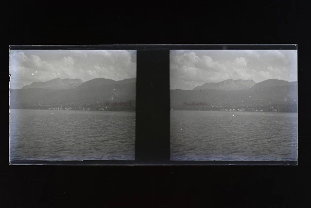 Suisse Photo NEGATIF Ville Amateur PL51L1n14 Plaque de verre Vintage c1930