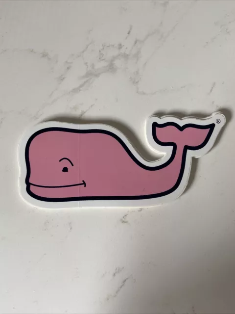 VINEYARD VINES Pink Whale Sticker