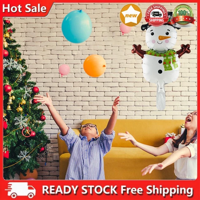 Christmas Cartoon Balloons, Festively Shaped Balloon, Santa Claus, Snow