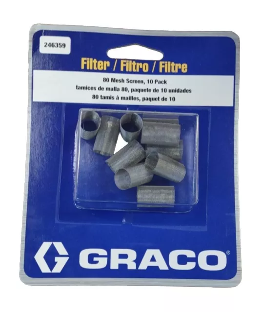 Graco Fusion Gun Filter 80 Mesh 10 pack 246359