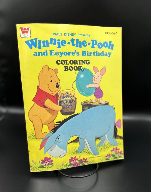 WHITMAN 1976 WINNIE The Pooh Coloring Book Vintage New 11 x 8” Walt