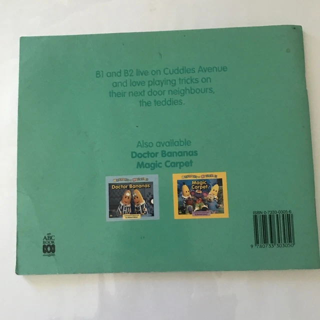 BANANAS IN PYJAMAS Cuddles Avenue 1993 1st ed And “Its play Time” Board