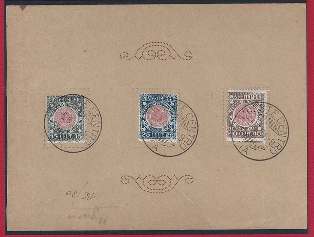 1921 Italy - Kingdom, Annexation Stylish Venezia Giulia n.113/115 Su Card