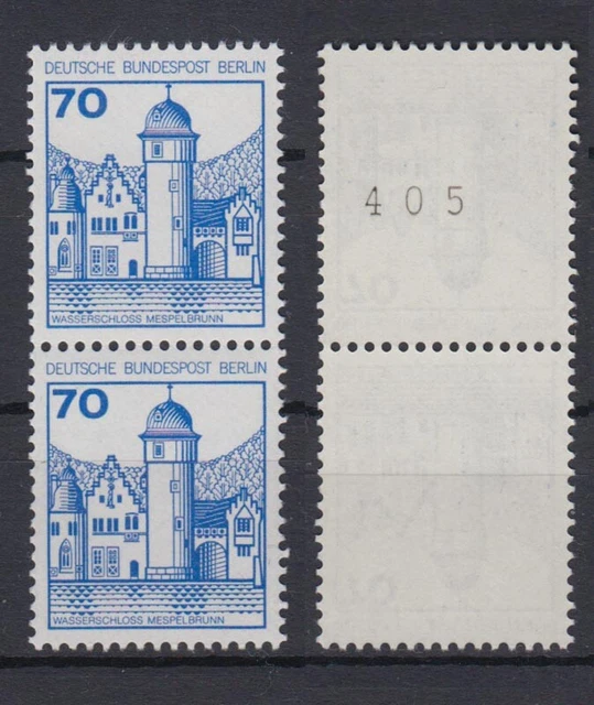 Berlin 538 RM mit ungerader Nr. senkrechtes Paar Burgen+Schlösser 70 Pf **