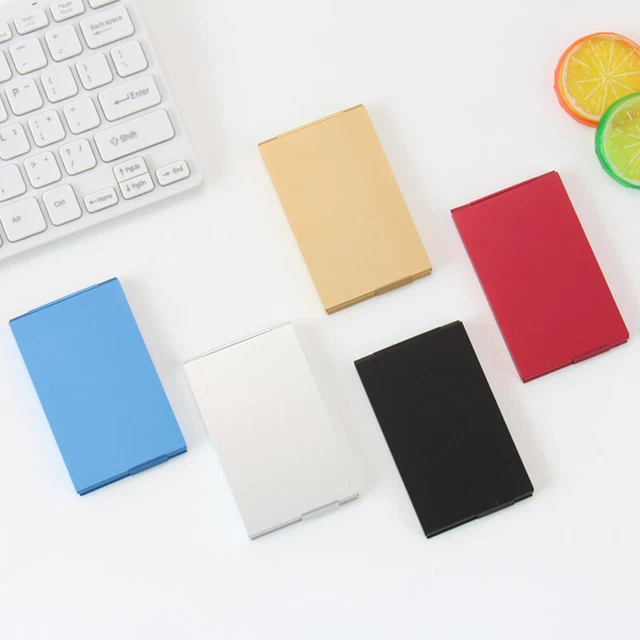 Business Card Case Metal Box Credit ID Holder Wallet Card Holder Aluminum Case /