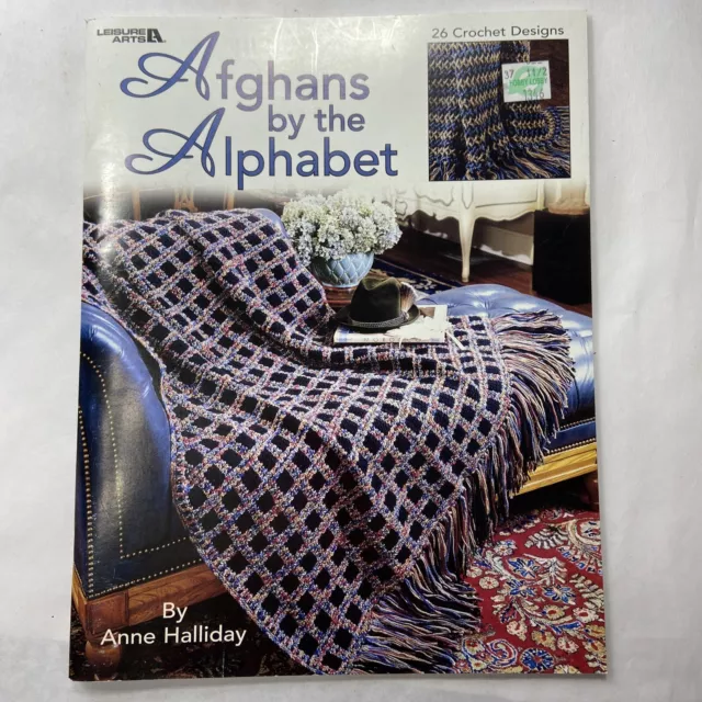 Patrón de ganchillo Leisure Arts 3379 afganos por el alfabeto 2002