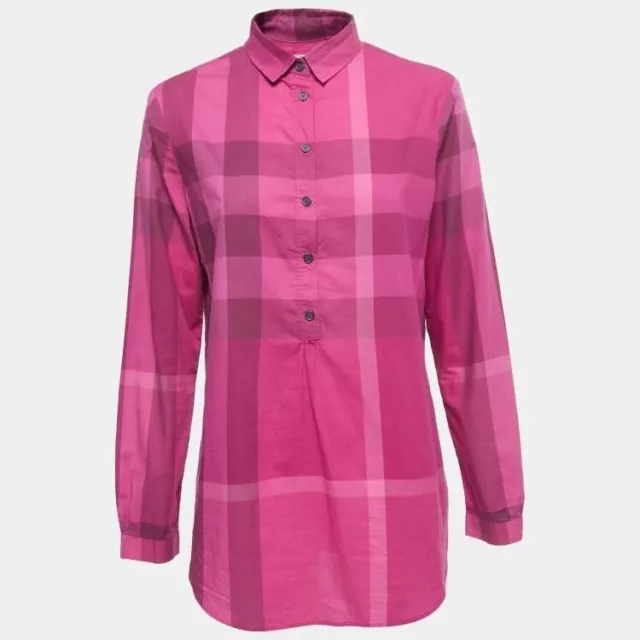 Burberry Nova Check Shirt Women Pink SMALL