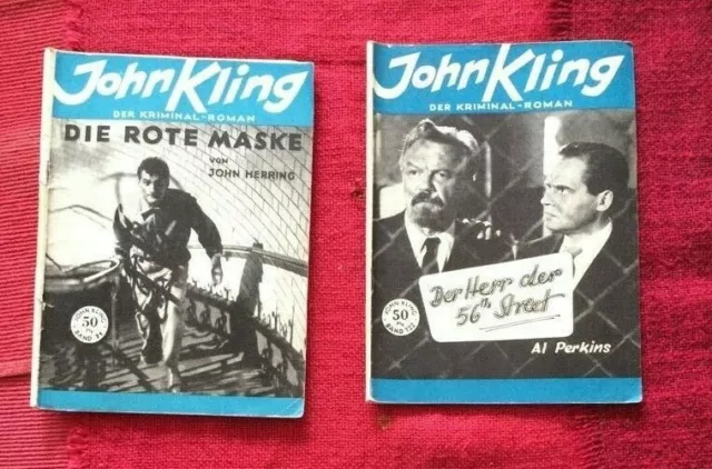 Sammler 2 Hefte "John Kling Der Kriminal-Roman" Band 71 und 122 Friedr. Petersen