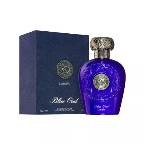 Lattafa Blue Oud Eau De Parfum 100 Ml Profumo Unisex Arabo Sigillato Nuovo