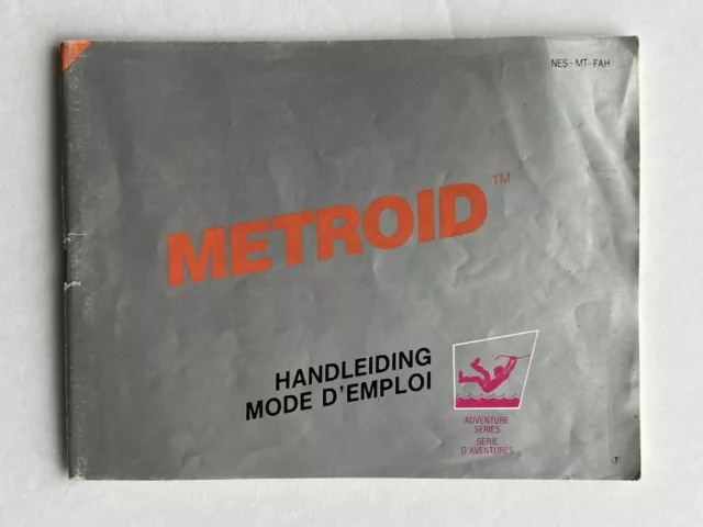 ⭐️Rare⭐️ Notice/Manuel Metroid Nintendo Nes Version Fah