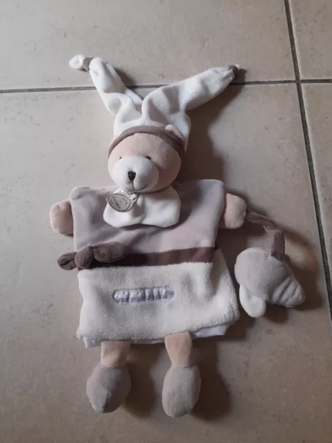 Doudou Marionnette Ours Hochet - Doudou Et Compagnie- Graines De Doudou