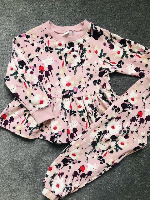 ❤️Stunning Girls Bold Floral NEXT Tracksuit Coord Outfit Set Bundle 5-6 Years❤️