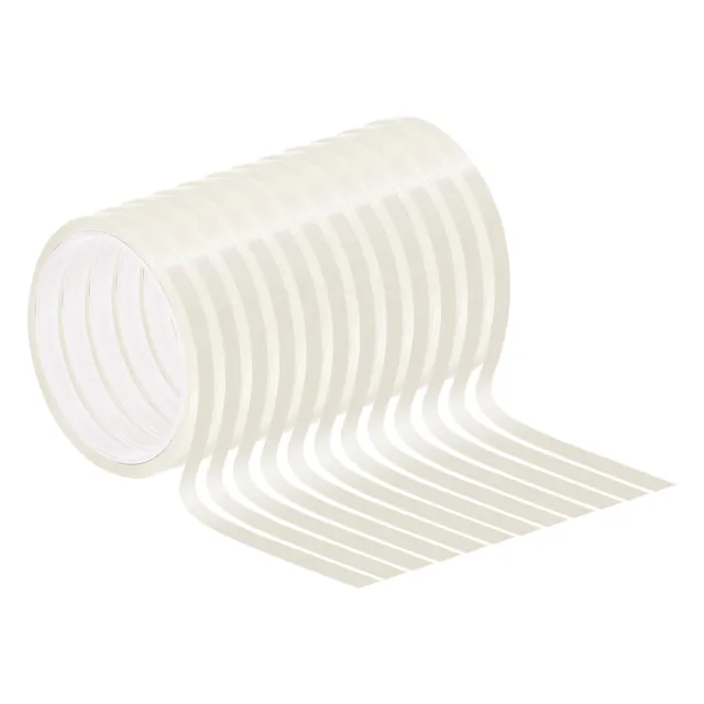 12pcs 1/4" Whiteboard Tape Thin Dry Erase Tape for Graphic Chart, White